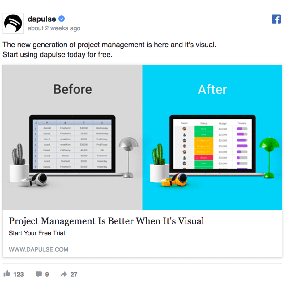 Dapulse Example Ad Adspiration io